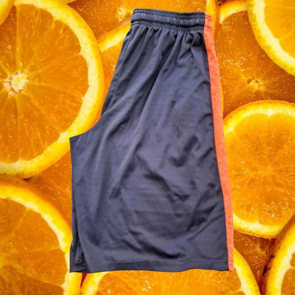 Gametime Gray with Orange Side Stripes Shorts Size‎ Medium